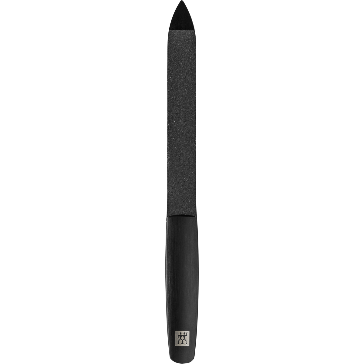 ZWILLING Premium Saphir-Nagelfeile in Schwarz mit grob-und feinkörnigen Feilenflächen zum Kürzen und Formen.