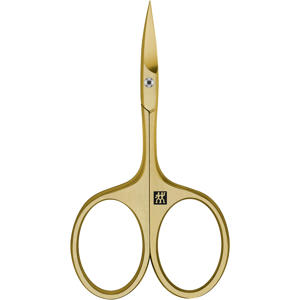 ZWILLING Premium  Nagelhautschere in Gold mit scharfer, spitz zulaufender Schneide.