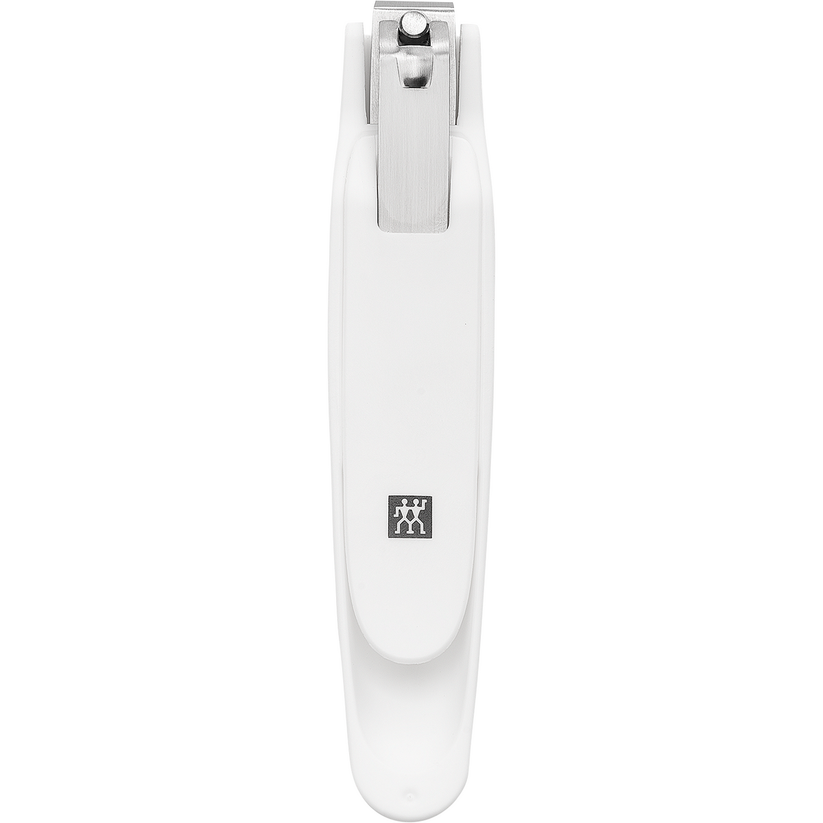 ZWILLING Premium Fußnagelknipser in Weiß mit scharfer, gerader Schneide und ergonomisch geformten Nagelfang.