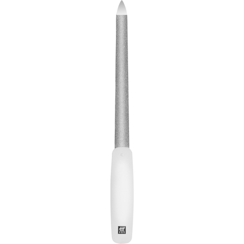 ZWILLING Classic Saphir-Formfeile in Weiß mit speziell gewölbtem Feilenblatt sowie grob-und feinkörnigen Feilenflächen zum Kürzen und Formen. Länge 160 mm.